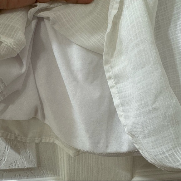 💜 3/$15 CATO White blouse Small - Picture 5 of 6